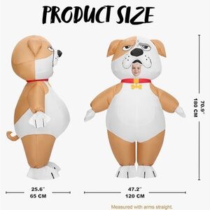 Spooktacular Creations Kids Halloween Inflatable Bulldog costumeNEW7-10 years